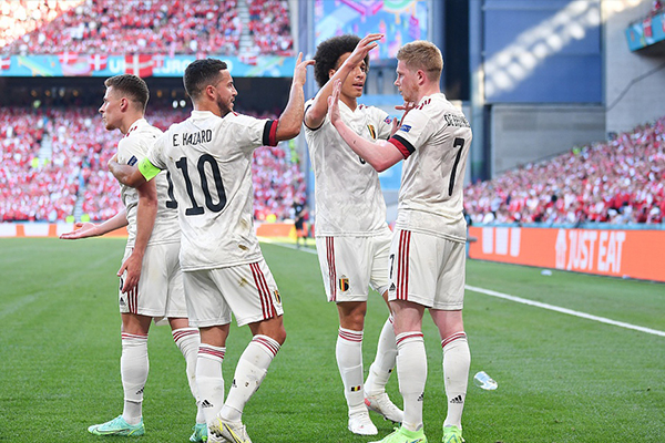 比利时2-1丹麦 比利时逆转丹麦提前晋级淘汰赛